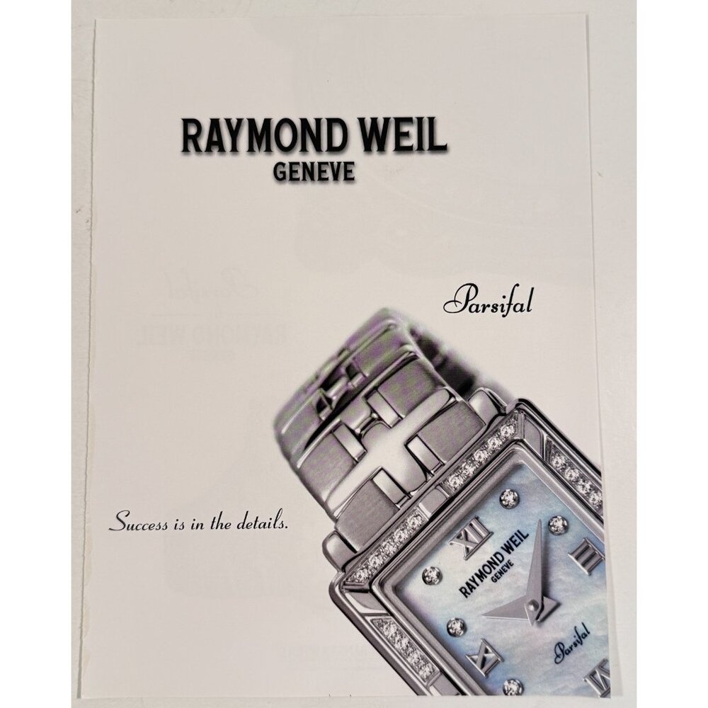 Vintage 2000 Raymond Weil Geneve Watch Parsifal Advertisement Print Ad